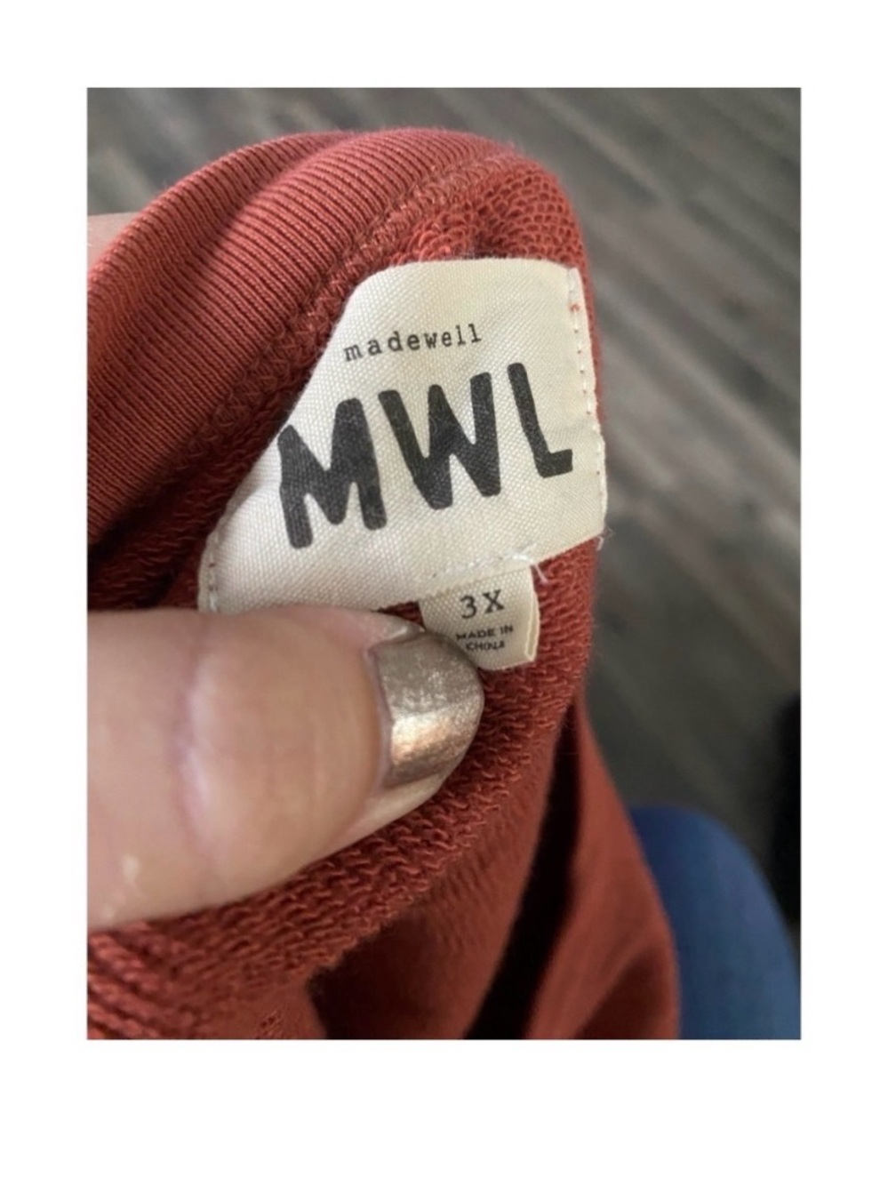 MADEWELL Burnt Orange Crewneck Sweatshirt - Picture 11 of 11